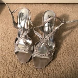 Lulu Townsend silver heels